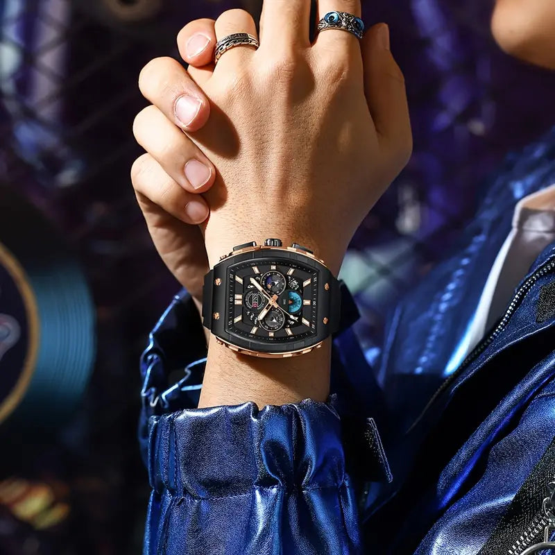 Luxury Chronograph Quartz Watch – Waterproof, Luminous Dial, Business Style