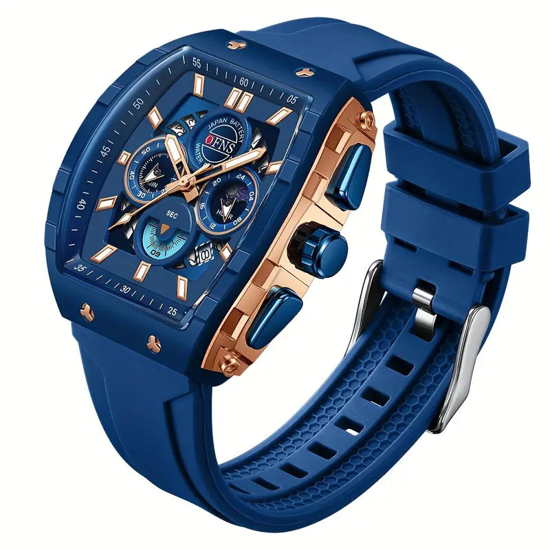 Luxury Chronograph Quartz Watch – Waterproof, Luminous Dial, Business Style